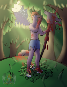 Complex Background, One Character, Airbrushed